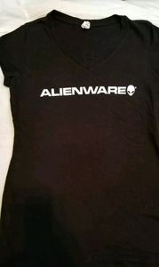 Alienware Gaming Woman Small Vneck Tshirt